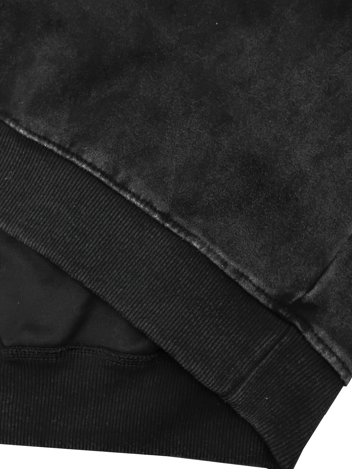 Sudadera de algodón de peso pesado para mujer, lavado vintage, de cuello redondo, pulóver