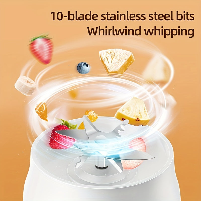 Set de tazas de exprimidor eléctrico con dos recargables USB portátiles, compacto para viajes