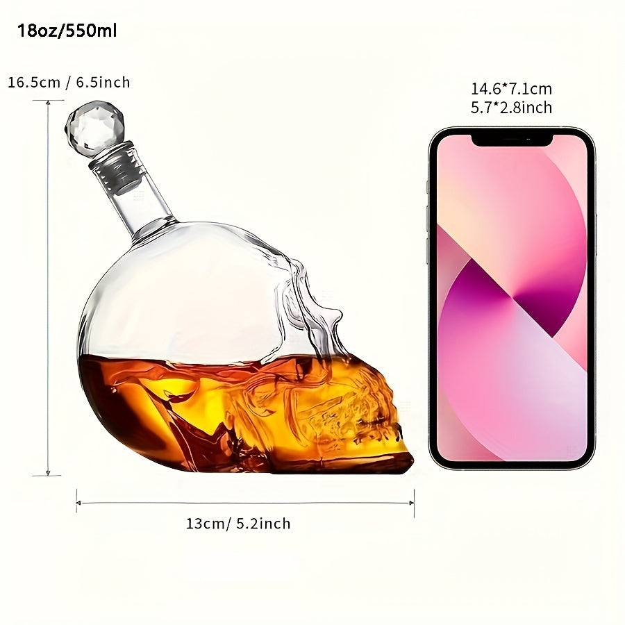 Bosh shaklidagi dekantor, qopqoq bilan, 1000ml hajm, viski, spirtli ichimliklar, vodka, vino va burbon uchun mos. Erkaklar va ayollar uchun ideal sovg'a.