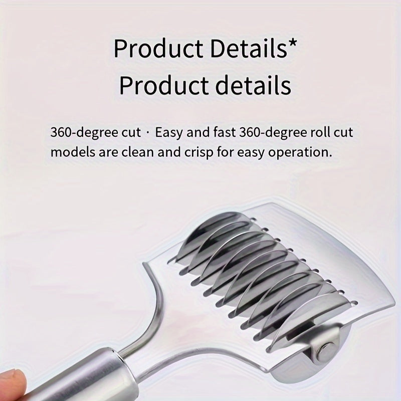 Stainless Steel Manual Noodle Cutter and Press Kitchen Tool with Rolling Pin