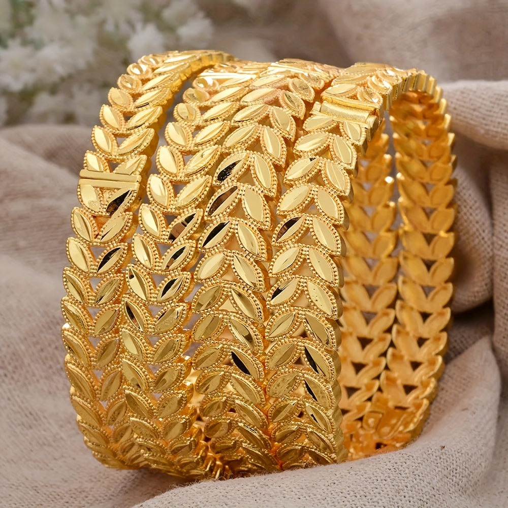 Women’s Copper Cuff Bracelet with Ocean and Pastoral Design for Everyday or Formal Wear