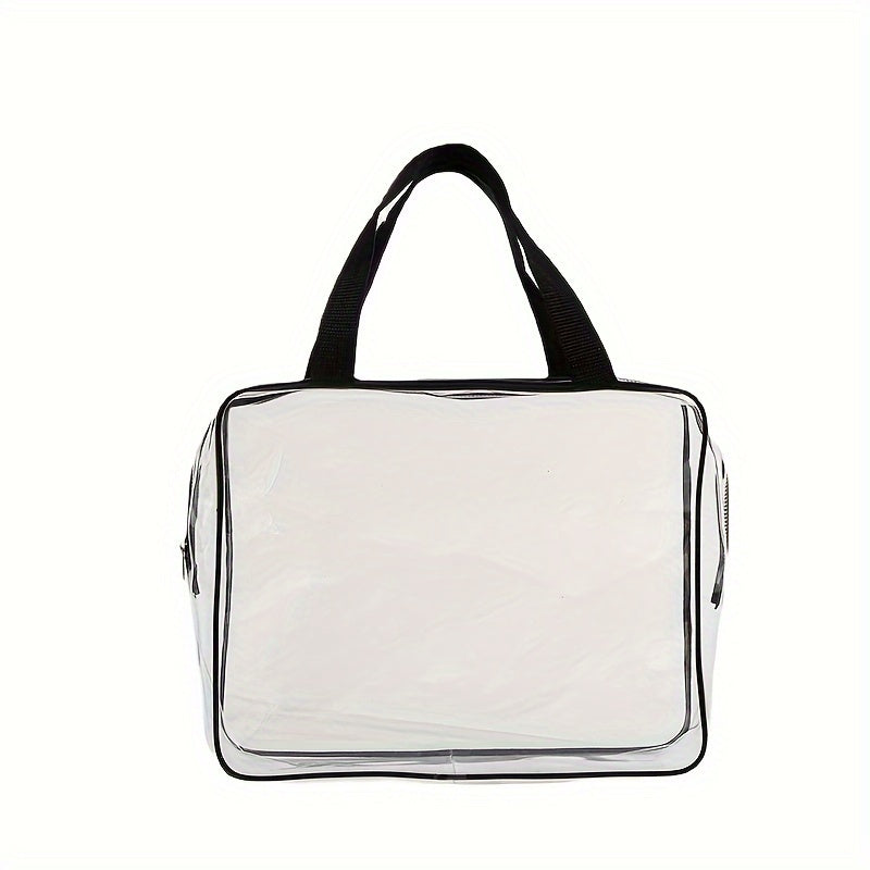 Large Clear PVC Storage Bag with Zipper Waterproof Organizer for Toys Crafts Books 3.2 Cubic Feet