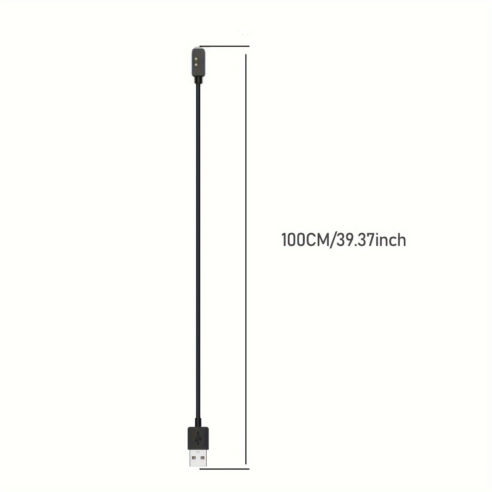 Flat Magnetic USB Charging Cable for Smartwatches 1m Compatible with Xiaomi and Redmi