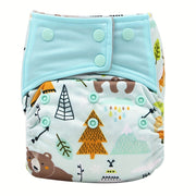 3-Piece Reusable Cloth Diaper Set for Infants 0-2 Years Adjustable Washable