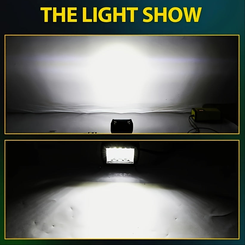 Набор из 2 светодиодных световых панелей 4 дюйма для транспортных средств, внедорожников UTV ATV пикапов