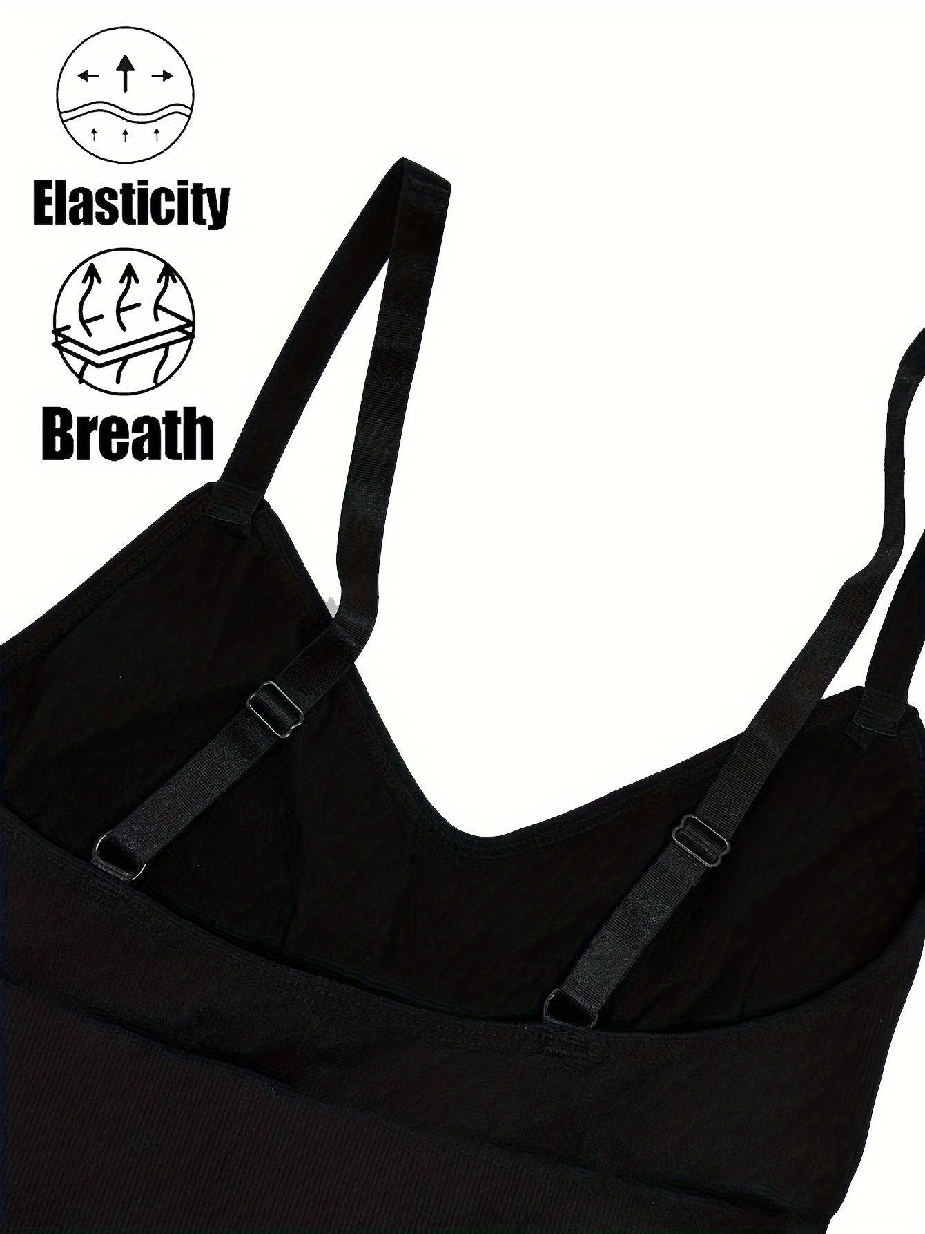 Backless Shaping Jumpsuit with Seamless Design Tummy Control Solid Color Knit Fabric