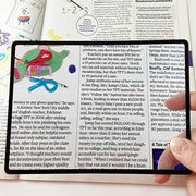 Увеличитель страниц книги, 180x120 мм, ультратонкий ПВХ.