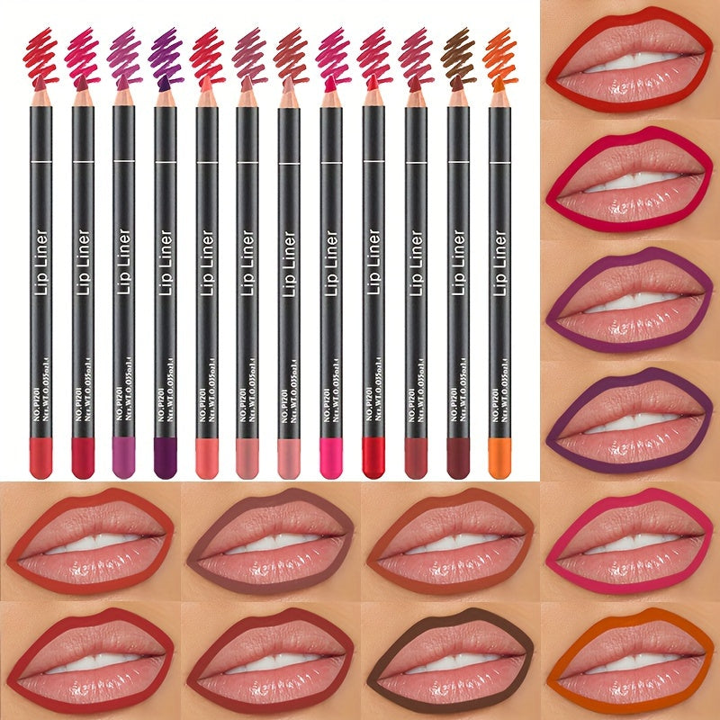 Женский водостойкий матовый контурный карандаш для губ, стойкая красная помада