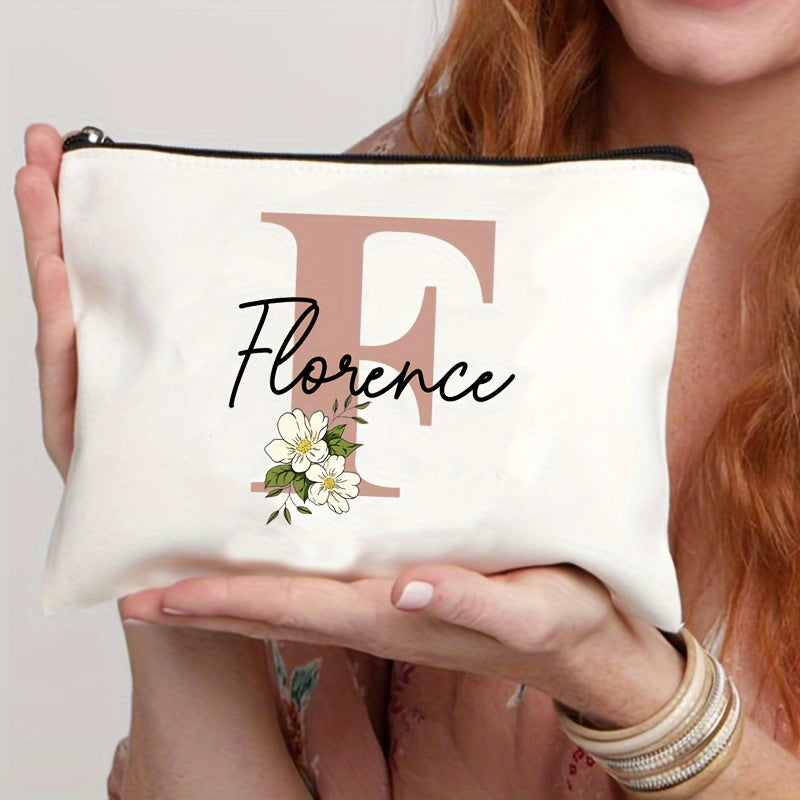 Personalized Makeup Bag Travel Toiletry Organizer Cosmetic Pouch for Women