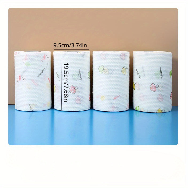 Disposable Kitchen Wipes 100 Sheets Absorbent Dye-Free for Dishwashing and Cleaning