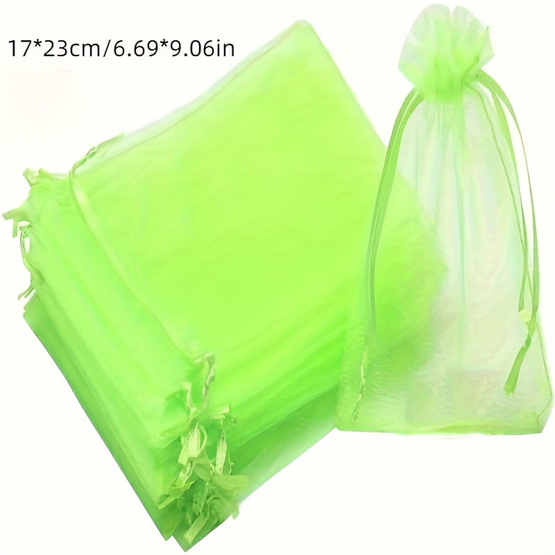 100 Garden Netting Bags Breathable Fruit Protection Insect Bird Barrier