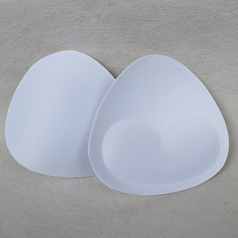 2 Pairs Heart-Shaped Sponge Bra Inserts Removable Washable Cup Enhancers for Bikinis Tops Bras