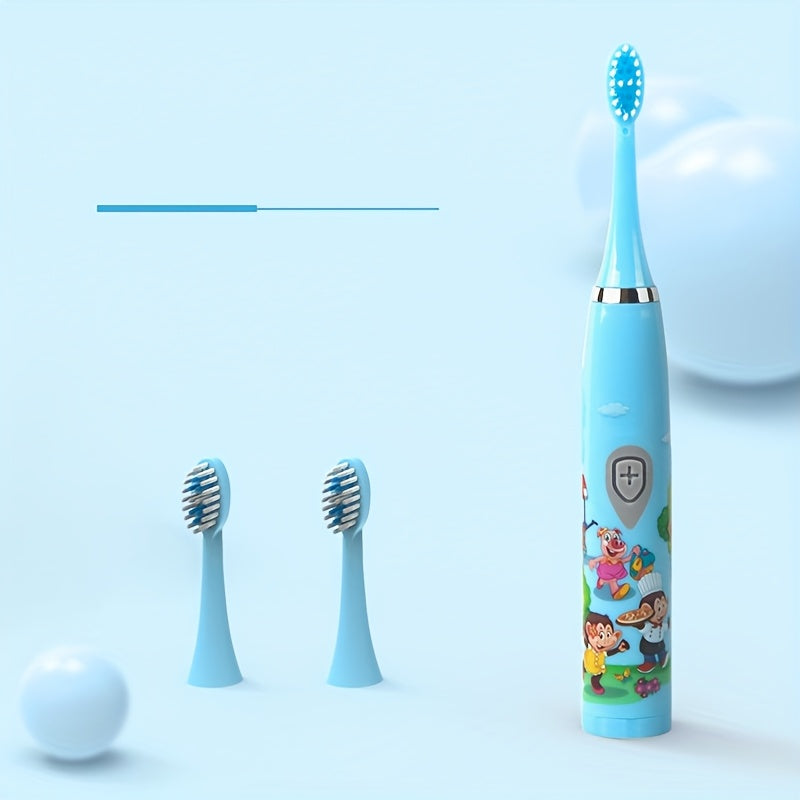 Family Electric Toothbrush Soft Bristles Battery-Operated Oral Care