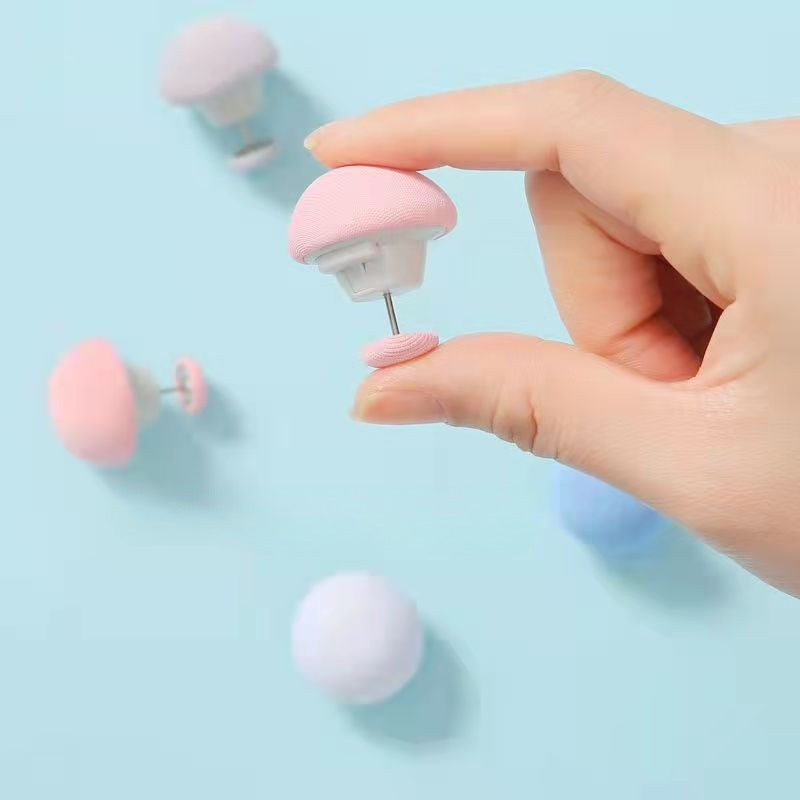 Mixed Color Mushroom Quilt Clips with Safety Sheet Holders and One-Touch Unlocking