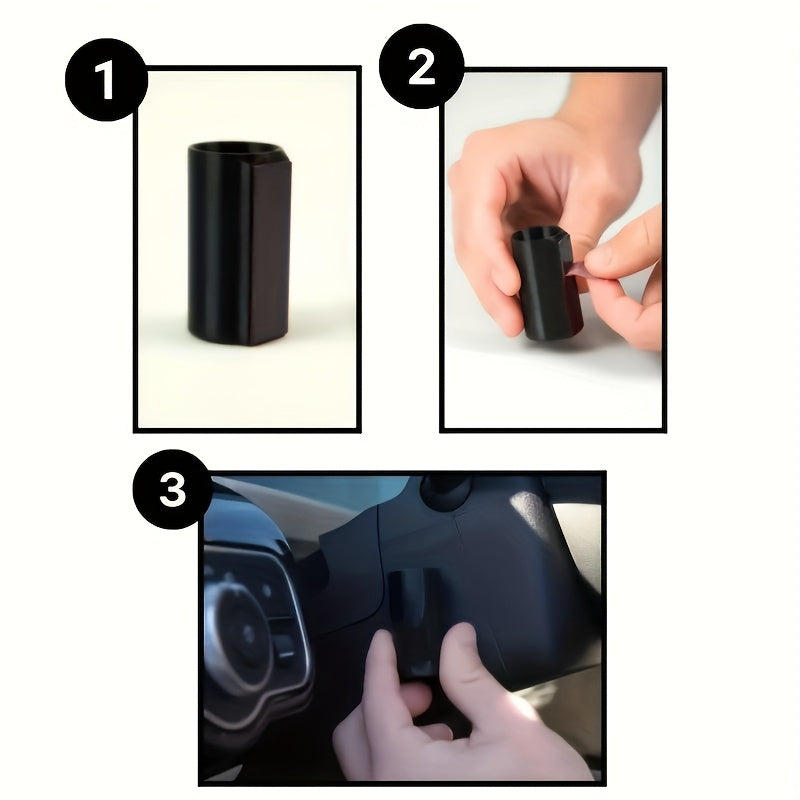 Universal Silicone Car Lipstick Holder Small Organizer Black Practical Hook