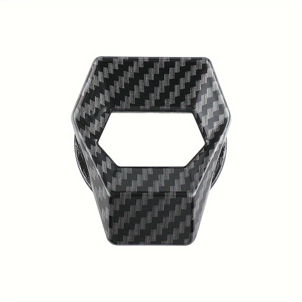 Carbon Fiber Car Start Button Cover Scratch-Resistant Red Black Ignition Switch Protector
