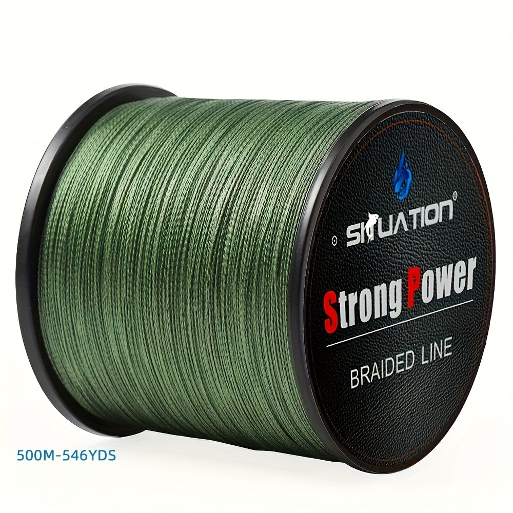Ultra-Durable 499.87m PE Braided Fishing Line 4-Strand Anti-Abrasion Long Cast