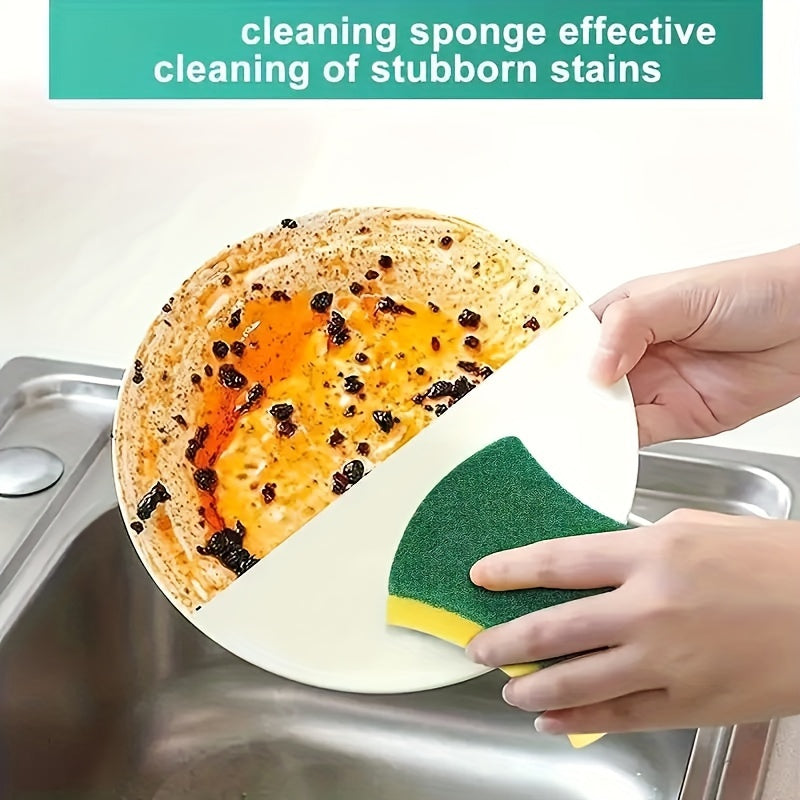 12 or 24 Pcs Dishwashing Sponge Wipes Kitchen Cleaning Brushes Scouring Pads