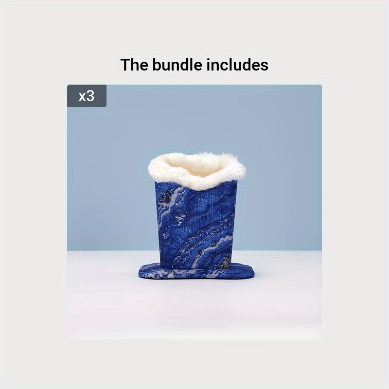 Plush qoplamali, chizishdan himoyalovchi okean to'lqinlari kanvasidan tayyorlangan, ko'zoynaklarni xavfsiz ushlab turish uchun mo'ljallangan stolda yoki tungi stol uchun ko'zoynaklar tashkilotchisi.