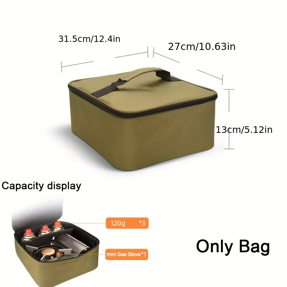 Rugged Storage Bag for Gas Canisters and Firewood, Portable Camping Organizer