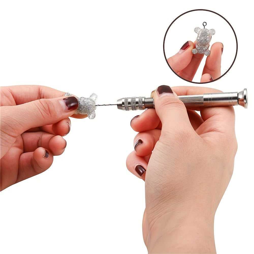 Metal Hand Drill Set for UV Resin Epoxy Molds 0.8mm-3.0mm Drill Screws for Jewelry Making