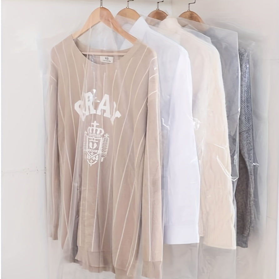 Clothing Dust Cover Set 20 50 100 Pieces Clear Plastic Garment Bags 59.94 x 100.08 cm