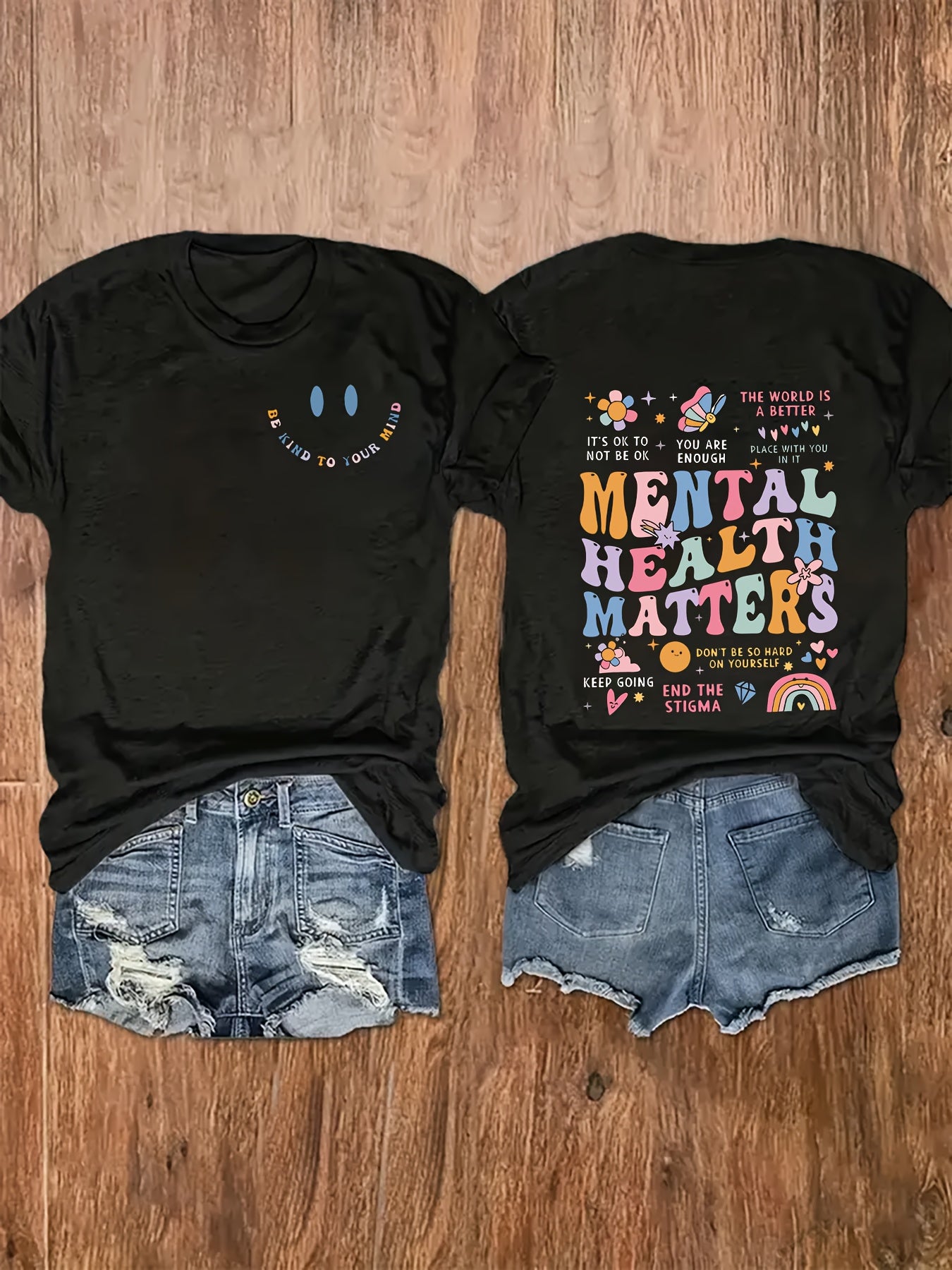 Plus Size Women's Graphic T-Shirt Bright Pink Short Sleeve Casual Top