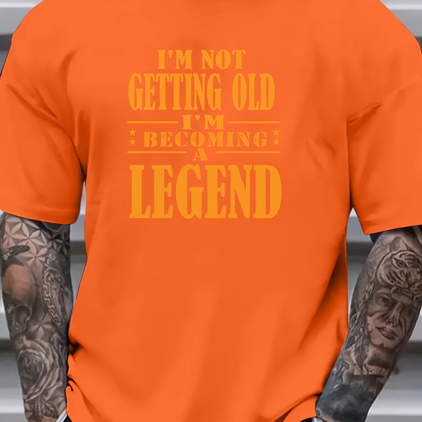 Men's Plus Size Polyester Graphic Print T-Shirt Casual Summer Loose Fit