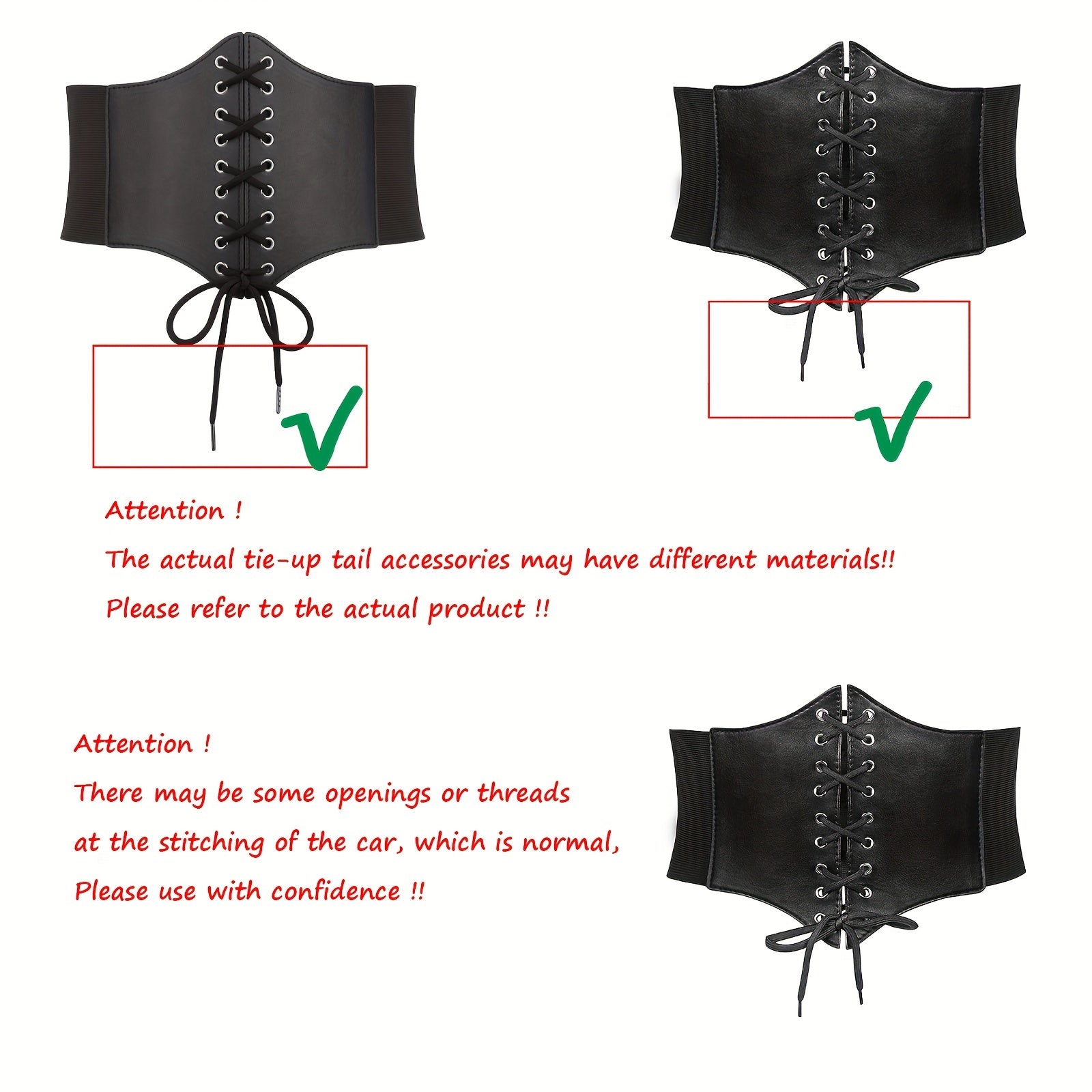 Набор из 1/2/3 корсетных ремней на шнуровке для женщин, эластичный широкий пояс, винтажный бант