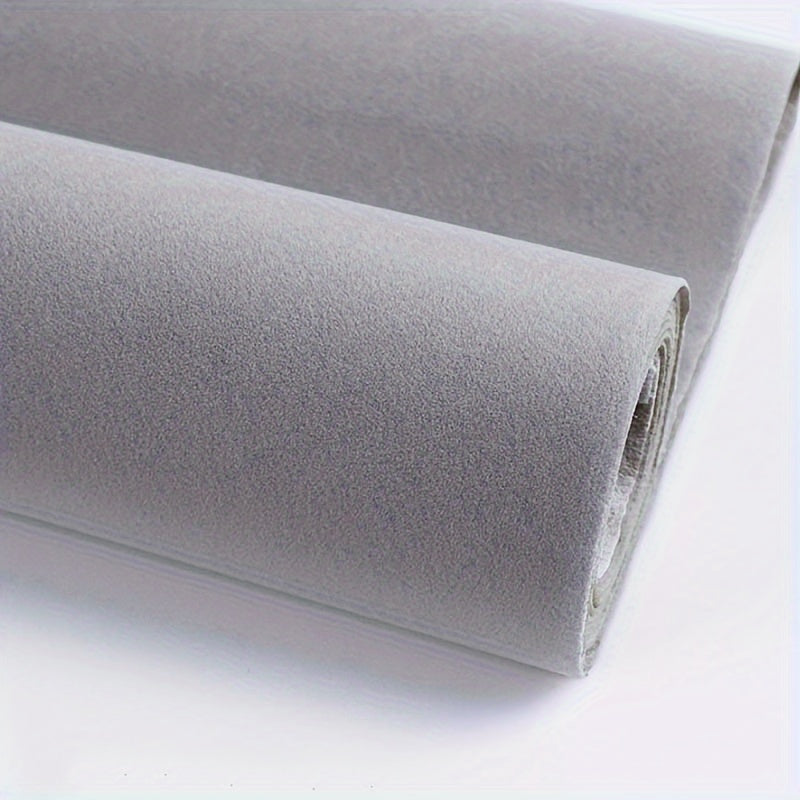 Self-Adhesive Velvet Felt Sticker Roll 1.2mm Black Red Gray Decorative Fabric for DIY Crafts Jewelry Boxes Car Interior