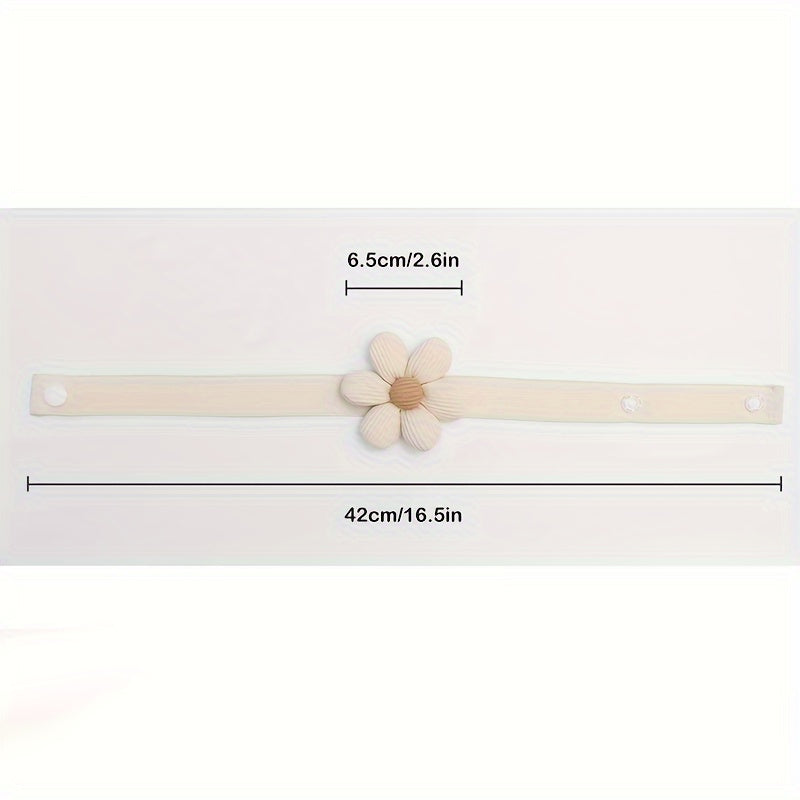 Sheer Curtain Holdbacks Set of 2 with Flower Design for Home Decor