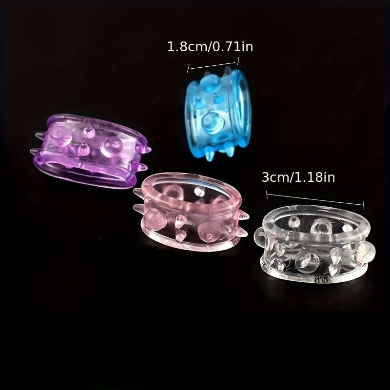 Erkaklar uchun Silikon qulflangan sperm halqalar 4 ta to'plam, kattalar uchun zavq halqalar