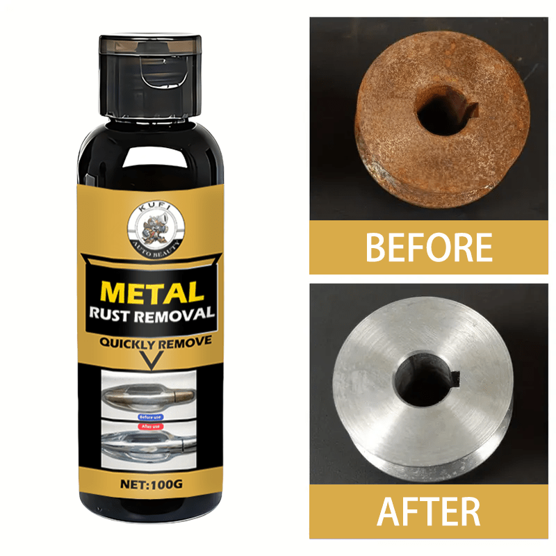 Crema removedora de óxido de metal universal 100g para cromo, cocina, autocaravanas, coches