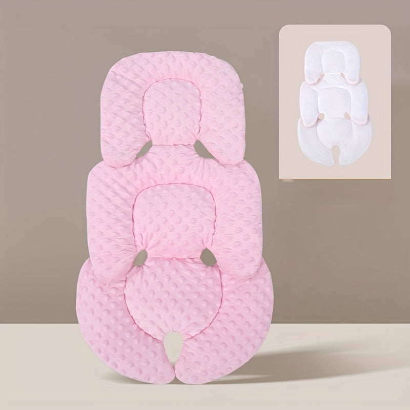 Reversible Baby Stroller Pad for Winter Warmth and Breathability Pink Blue