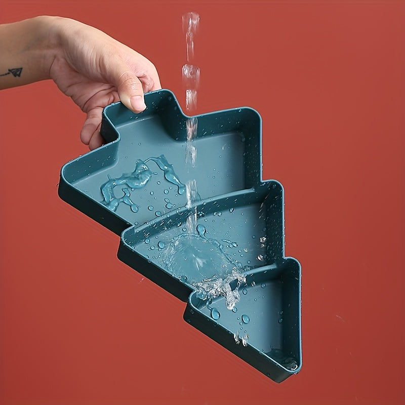 Christmas Tree Snack Tray for Nuts Fruits Candies Serving Platter Holiday Decor