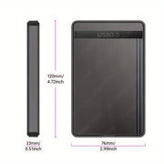 2.5 Inch SATA SSD External Enclosure USB 3.0 Black for 7-9.5mm Drives
