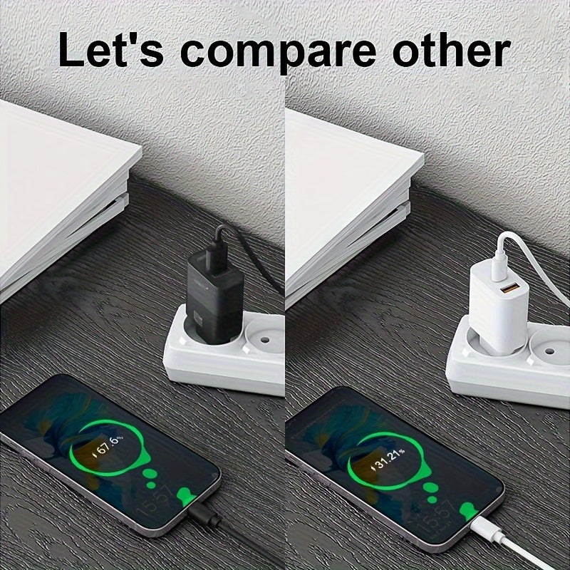 45W USB C Wall Charger with 91.44cm USB C to Lightning Cable Fast Charging for iPhone and iPad