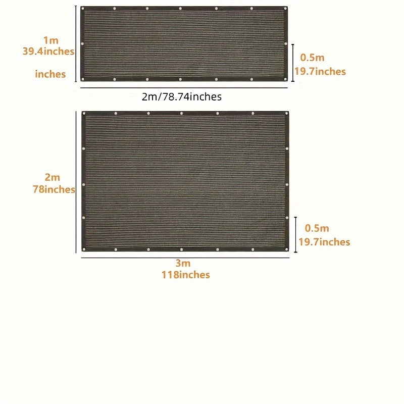 PVC Outdoor Sunshade Sail 80 UV Protection Privacy for Balcony Patio Garden