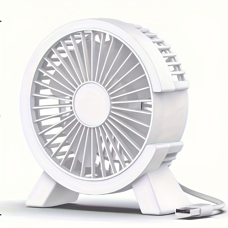 USB-powered desktop fan for office dorm home ultra quiet high wind compact