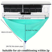 Air Conditioner Cleaning Kit with Drain Hose and PVC Covers for Living Room Bedroom