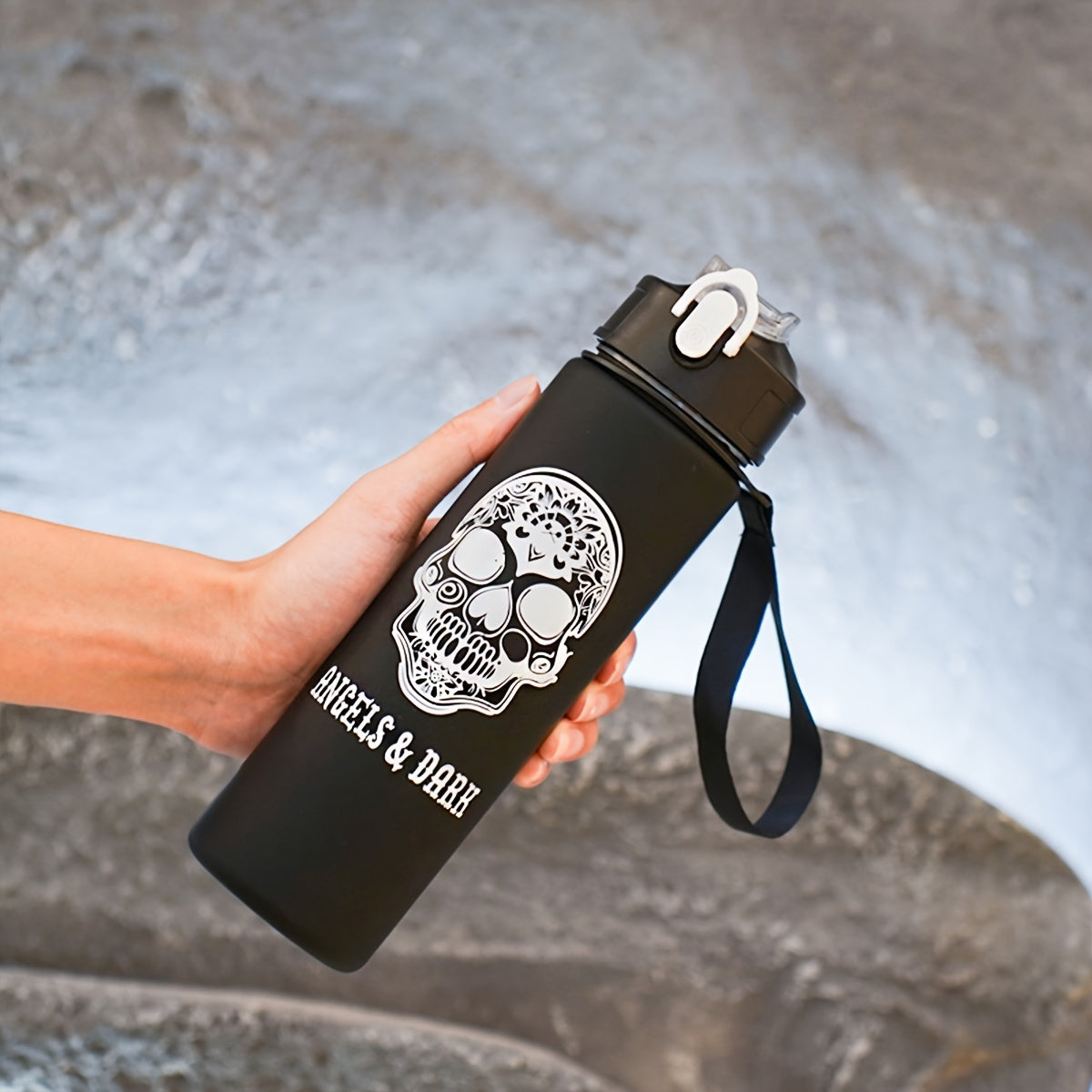 Halloween Water Bottle Set with 2000ml, 800ml, 300ml Cups for Outdoor Sports