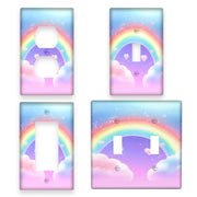 Rainbow Light Switch Wall Plate for Indoor Outdoor Use in Bedroom Kitchen Bathroom