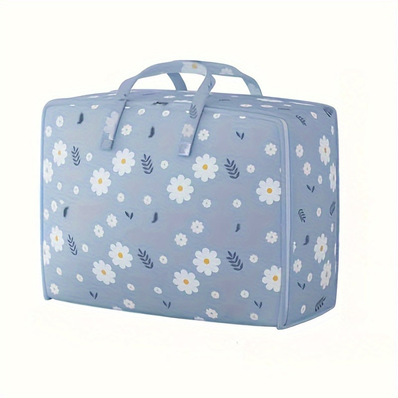 Sayqallashmagan gul dizayni bilan sayohat va uy tashkiloti uchun Daisy kiyimlarini saqlash sumkasi