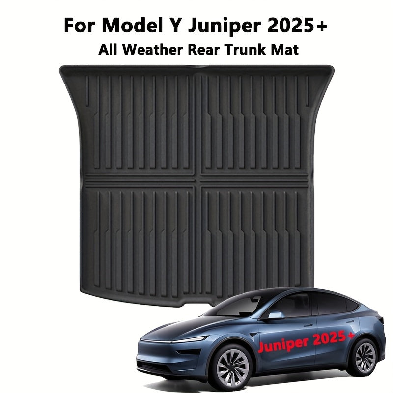 Rear Trunk Mat for Model Y 2025+ TPE All Weather Full Coverage Cargo Liner