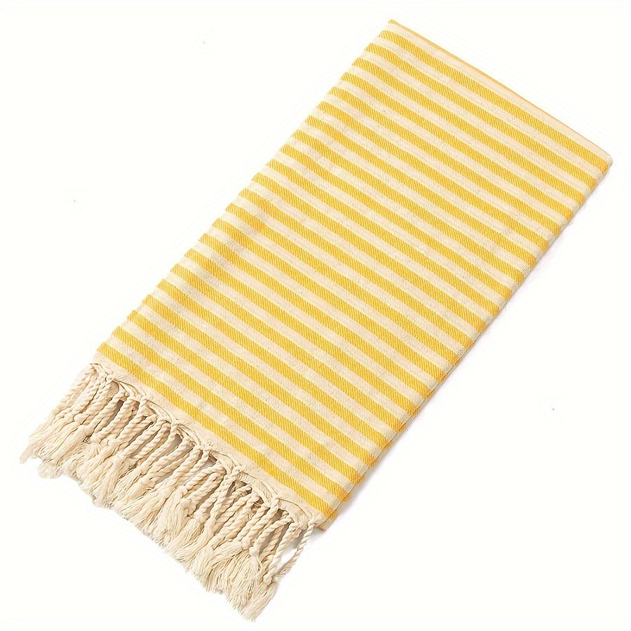 Large Turkish Beach Towel Stripes Lightweight Quick-Dry Pool Travel Camping Boho Style