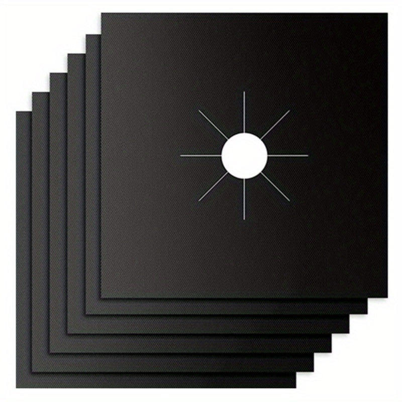 Teflon Gas Stove Surface Protection Mat Set 4 Pieces Non-Slip Heat Resistant