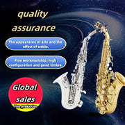 Латунный сопрано-саксофон B-бемоль, изгиб, классический, полированный, часть инструмента