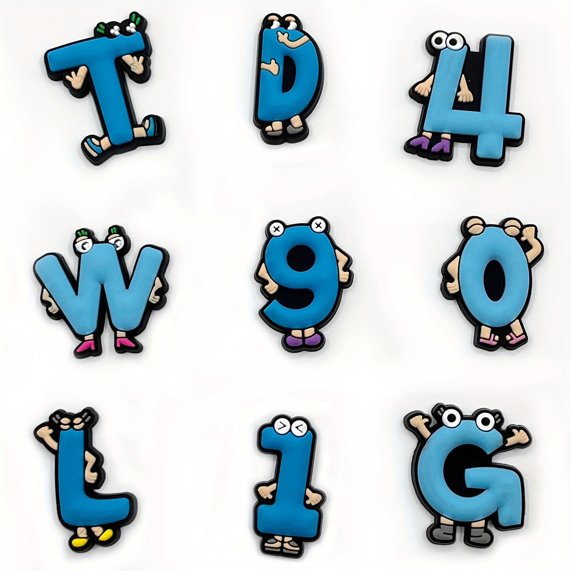 36PCS PVC Alphabet Letter Set Assorted Characters DIY Crafts Educational Supplies