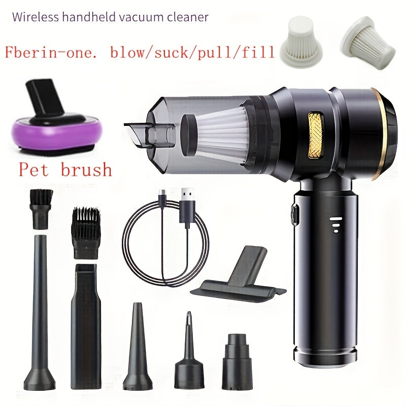 беспроводной ручной пылесос для домашних животных с цифровым дисплеем и насадкой для щелей