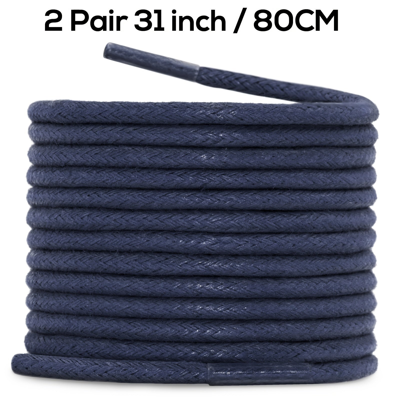Unisex Waxed Shoelaces 0.25cm Thick Round Replacement Multi-Coloured 4 Pairs